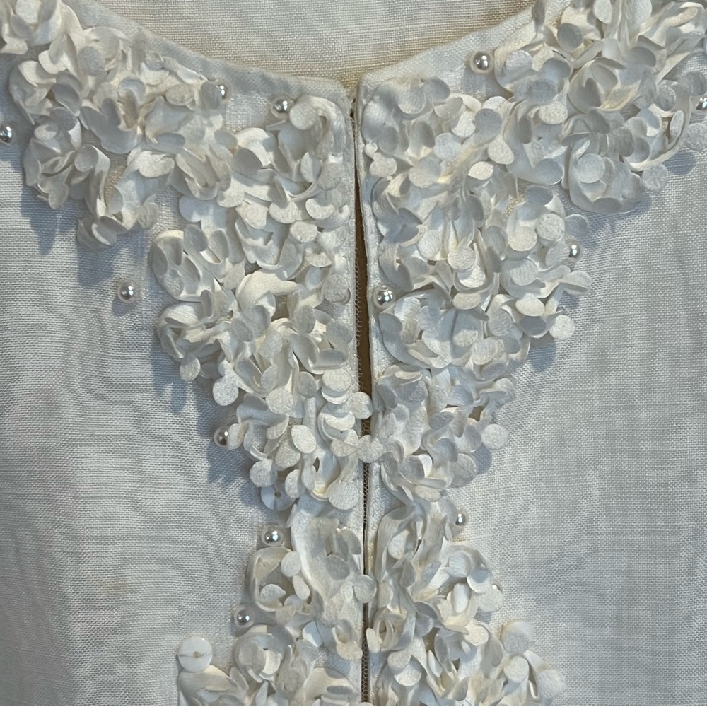 Ruby Rd. White Linen Jacket 16p - image 2